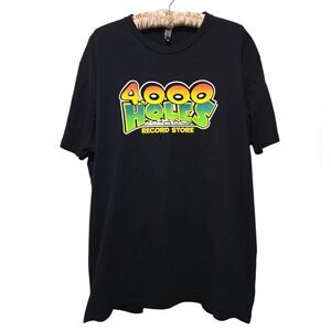 4000 Holes Record Store Spokane Washington Short Sleeve T-shirt Size XL